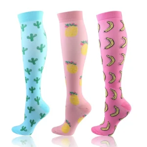 3 Pairs Compression Socks Knee High