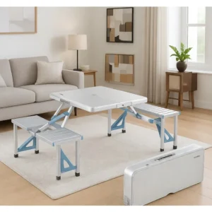Folding Camping Picnic Table with Seats
